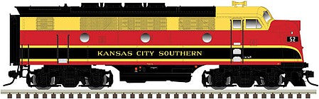 Atlas O 30126002 O Scale EMD F3A Phase I - 2-Rail w/Sound & DCC - Master(R) -- Kansas City Southern #52A (red, yellow, black)