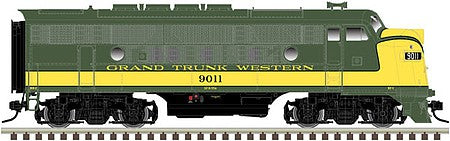 Atlas O 30126008 O Scale EMD F3A Phase 2 Early - 2-Rail w/Sound & DCC - Master(R) -- Grand Trunk Western #9006 (green, yellow)