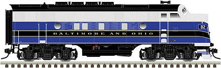 Atlas O 30136006 O Scale EMD F3A Phase 2 Early - 3-Rail w/RailSounds & TMCC - Master(R) -- Baltimore & Ohio #82 (blue, gray, black)