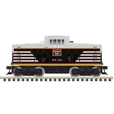 Atlas O 30138000 O Scale GE 44-Tonner - 3-Rail - Proto-Sound 3.0 and DCS - Premier -- Chicago, Burlington & Quincy 9103 (black, red, yellow)