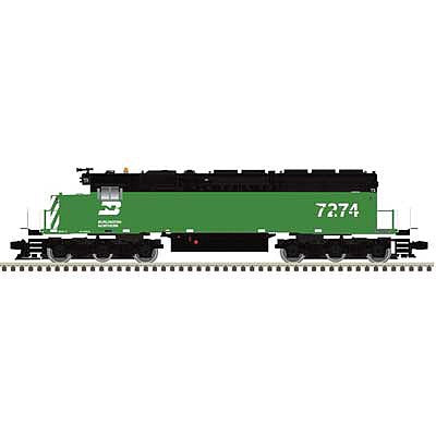 Atlas O 30138006 O Scale EMD SD40-2 - 3-Rail - Proto-Sound 3.0 and DCS - Premier -- Burlington Northern 7274 (Cascade Green, black, white)