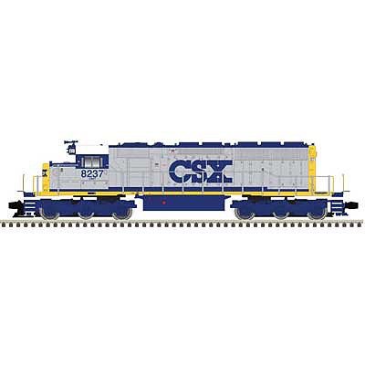 Atlas O 30138010 O Scale EMD SD40-2 - 3-Rail - Proto-Sound 3.0 and DCS - Premier -- CSX 8237 (gray, blue, yellow)
