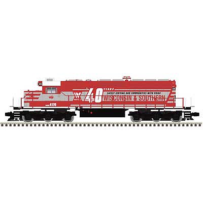Atlas O 30138018 O Scale EMD SD40-2 - 3-Rail - Proto-Sound 3.0 and DCS - Premier -- Wisconsin & Southern 4170 (red, white, 40th Anniversary Graphics)