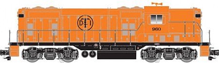 Atlas O 30140002 O Scale EMD GP7 Phase II - 3-Rail - Unpowered -- Detroit Toledo & Ironton #972 (orange, black, Circle DT&I Logo)