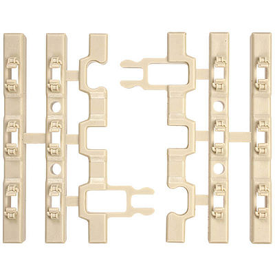 Atlas O 6055 O Scale 21st Century Track System(TM) Nickel Silver Rail w/Cement Ties - 3-Rail -- End Snap Section pkg(8)
