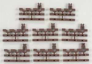 Atlas O 6057 O Scale 21st Century Track System(TM) Nickel Silver Rail w/Brown Ties - 3-Rail -- End Snap Section
