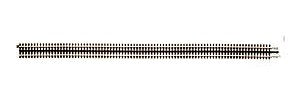 Atlas O 6058 O Scale 21st Century Track System(TM) Nickel Silver Rail w/Brown Ties - 3-Rail -- 40" Custom Rigid Straight Section