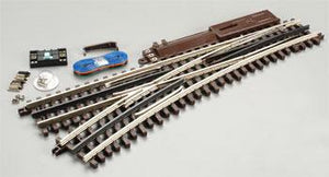 Atlas O 6072 O Scale 21st Century Track System(TM) Nickel Silver Rail w/Brown Ties - 3-Rail -- O72 Left Hand Remote Custom Supreme Switch