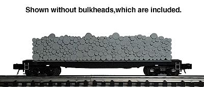 Atlas O 6270 O Scale Atlas O Master(TM) Pulpwood Flatcar, 3-Rail, Assembled -- Undecorated