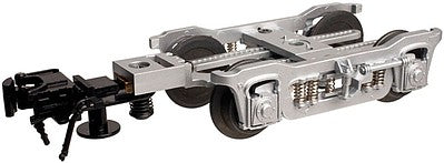 Atlas O 66037 O Scale 3-Rail Passenger Truck w/Coupler -- Silver pkg(2)