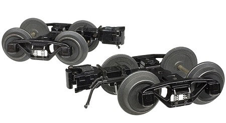 Atlas O 66039 O Scale Wagon-Top Boxcar 3-Rail Bettendorf Trucks with Knuckle Coupler -- Compatible with Weaver Rolling Stock 1 Pair
