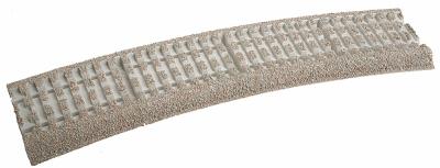 Atlas O 66062 O Scale 0-72 3-Rail Roadbed - Curved Sections -- 0-72 Full Curve