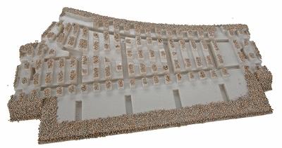 Atlas O 66076 O Scale 3-Rail Roadbed Switches and Crossings -- O-36 Right Hand Switch