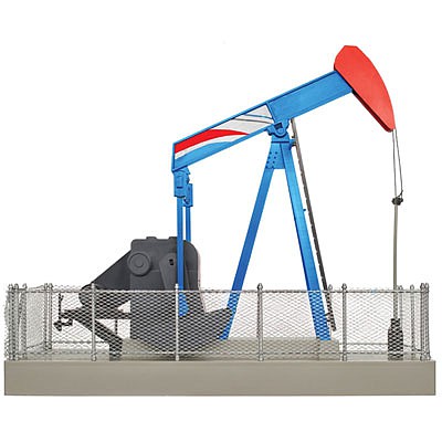 Atlas O 66908 O Scale Operating Oil Pump -- Red, White, Blue