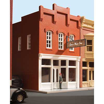 Atlas O 66911 O Scale Steve's Music Store -- Kit - 9-3/4 x 5-1/4 x 8" 24.8 x 13.3 x 20.3cm