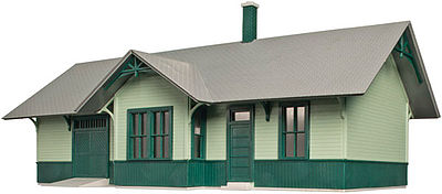 Atlas O 6915 O Scale Riverton Station -- Kit - 13-1/2 x 7 x 5-1/2" 34.3 x 17.8 x 14cm