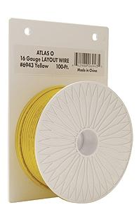 Atlas O 6944 O Scale 16 Gauge Heavy-Duty Layout Wire - 100' Reel -- Blue
