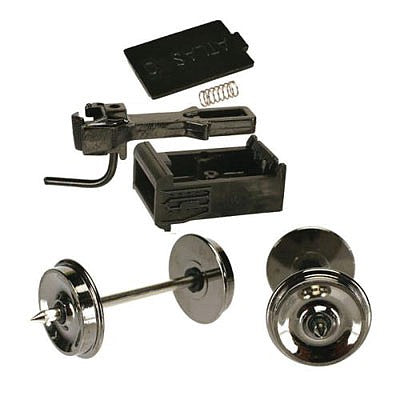 Atlas O 7037 O Scale 2-Rail Conversion Kit -- Includes 4 Scale 33" Wheelsets & 1 Pair Scale Magnetic Couplers