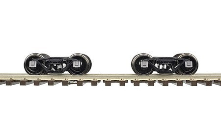 Atlas O 7073 O Scale Wagon-Top Boxcar 2-Rail Bettendorf Trucks with Knuckle Coupler -- Compatible with Weaver Rolling Stock 1 Pair