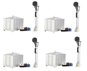 Atlas O 7934 O Scale 21st Century Signal System - Operating 2-Rail Signal 4-Pack -- Type "G" Signal w/Red, Green & Yellow Aspects