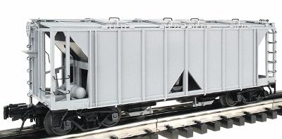 Atlas O 8350 O Scale Master ACF 70-Ton 2-Bay Covered Hopper w/Open Sides - 3-Rail - Ready to Run -- Undecorated