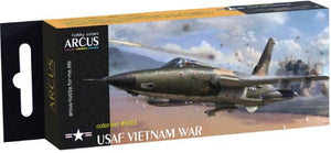 Arcus Hobby Colors 5005 USAF Vietnam War TAC Fighter Aircraft Enamel Paint Set (6 Colors) 10ml Bottles