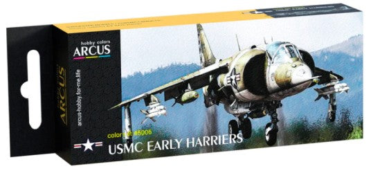 Arcus Hobby Colors 5006 USMC Early Harriers Aircraft Enamel Paint Set (6 Colors) 10ml Bottles