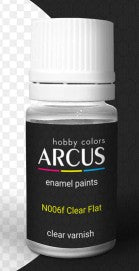 Arcus Hobby Colors 6 Clear Flat Varnish 10ml Bottle