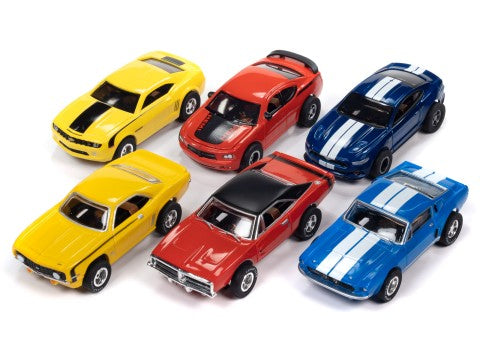 Auto World 384 HO X-Traction Yesterday & Today Slot Car Assortment - Series #4 (12 Total)