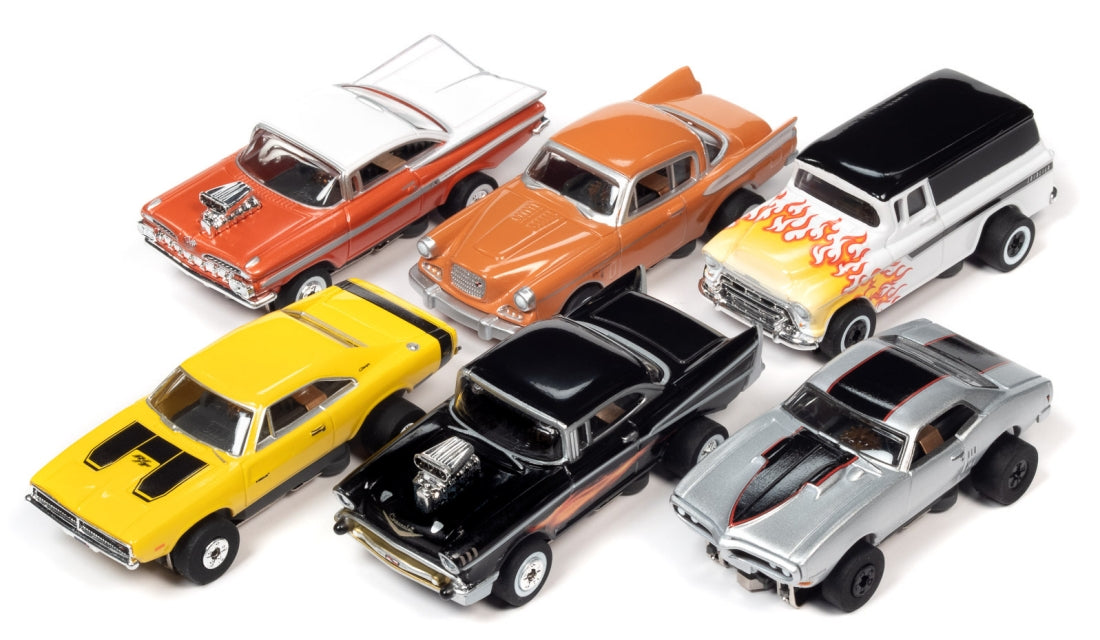 Auto World 392 HO Thunderjet Cars N Coffee Slot Car Assortment - Series #2 (12 Total)