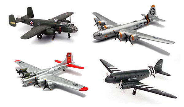 New Ray 20107-SET Double Engine Model Kit 4-Piece Set Contains: B-17