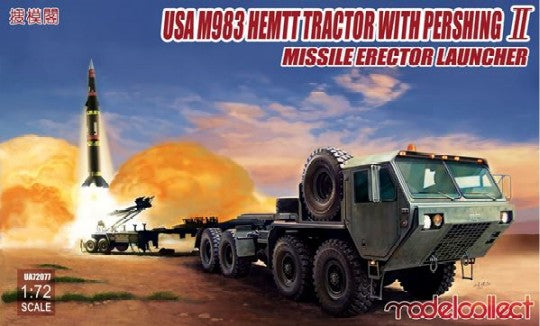 Modelcollect 72077 1/72 US Army M983 HEMTT Tractor w/Pershing II Missile Erector Launcher