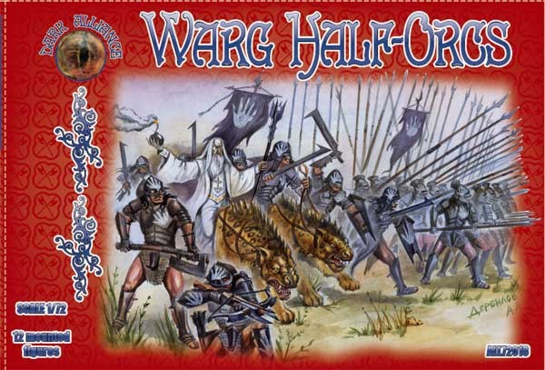 Alliance Figures 72018 1/72 Warg Half Orcs Figures (12 Mtd)
