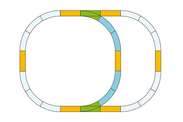 Piko 35302 G Scale Double Oval Track Set