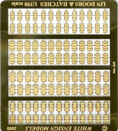 White Ensign Models 3518 1/350 IJN Doors & Hatches (over 100pcs in 5 styles) (D)