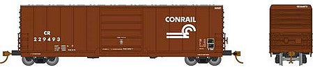 Rapido Trains 139004 HO Scale Evans X72A Boxcar 6-Pack - Ready to Run -- Conrail Set 1 (Boxcar Red, Small Logo)