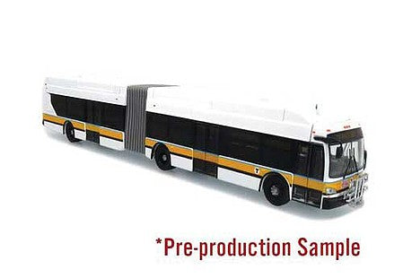 Iconic Replicas 870334 HO Scale New Flyer Xcelsior XN60 Articulated Bus - Assembled -- MBTA Boston