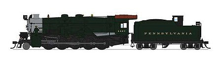Broadway Limited 6760 HO Scale PRR Class I1sa 2-10-0, 90F82 Short Tender - Sound and DCC - Paragon4(TM) -- Pennsylvania Railroad 4467 (black, graphite)