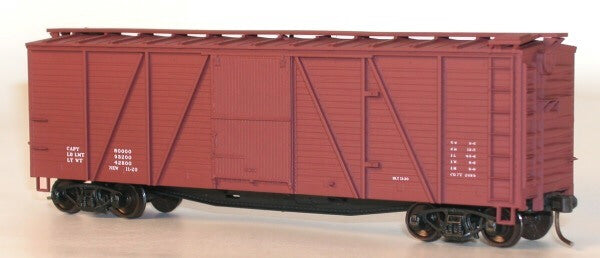 Accurail 7299 Ho 40'Wood Boxcar Data Oxide