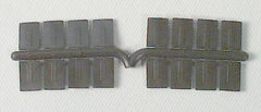 A Line Products 50117 HO Scale Mud Flaps for Trucks or Trailers pkg(16) -- Black Vinyl