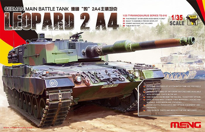 Meng Models TS16 1/35 Leopard 2A4 German Main Battle Tank