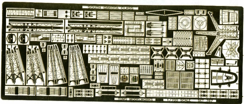 Toms Model Works 767 1/700 USS South Dakota Class Detail Set for TSM (D)