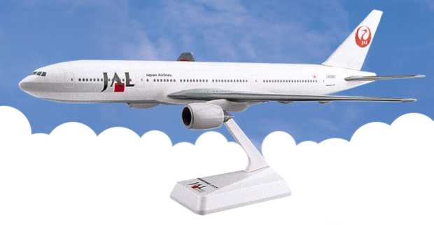 Flight Miniatures LP2111 B777-200 Japan Airlines 1/200 (90'S Scheme)
