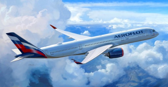 Zvezda 7039 1/144 Airbus A350-900 Passenger Airliner
