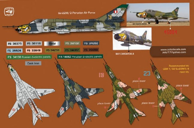 Zotz Decals 32041 1/32 Su22M3/4 (D)
