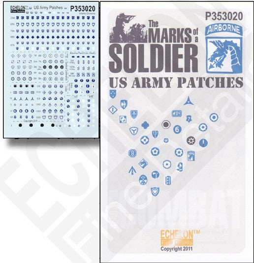 Echelon Decals 353020 1/35 Marks of a Soldier US Army Patches