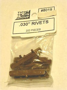 Tichy Trains 8019 HO .030 Rivets (200)