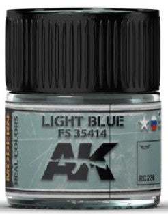 AK Interactive RC238 Real Colors: Light Blue FS35414 Acrylic Lacquer Paint 10ml Bottle