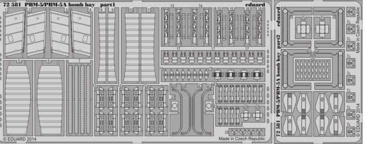 Eduard 72581 1/72 Aircraft- PBM5/PBM5A Bomb Bay for MMI