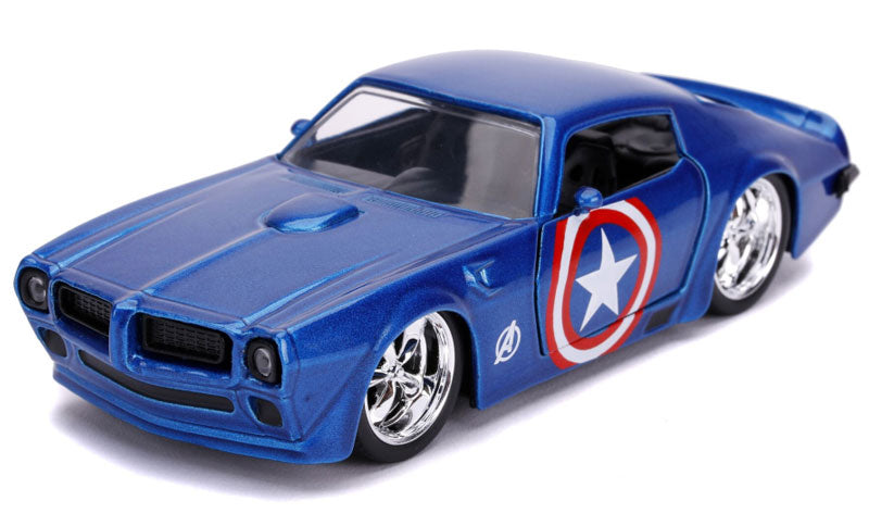 Jada Toys 31845 1972 Pontiac Firebird - Captain America Theme Hollywood